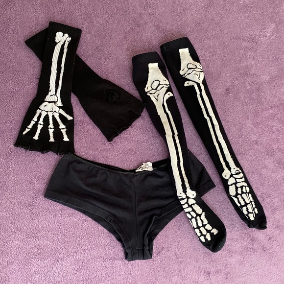 Skeleton Costume/Festival/Rave Set - Picture 4 of 6